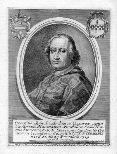 Engraved Portrait by Gasparo Massi d’après Lorenzo Filippo de Rossi